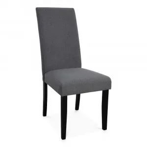 Kingston Fabric Dining Chair Charcoal by James Lane, a Dining Chairs for sale on Style Sourcebook