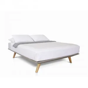 Oslo Bed Base Light Grey by James Lane, a Beds & Bed Frames for sale on Style Sourcebook