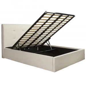 Terrigal Lift Storage Bed Sea Pearl by James Lane, a Beds & Bed Frames for sale on Style Sourcebook