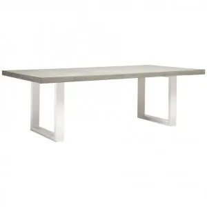 Apollo Polished Concrete Dining Table White by James Lane, a Dining Tables for sale on Style Sourcebook