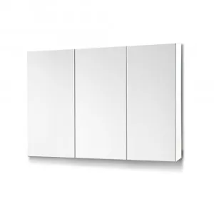 3 Door Mirrored Cabinet - White 90cm x 72cm by Luxe Mirrors, a Cabinets, Chests for sale on Style Sourcebook
