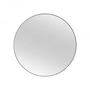 Black Infinity Edge Round Mirror 120cm by Luxe Mirrors, a Mirrors for sale on Style Sourcebook