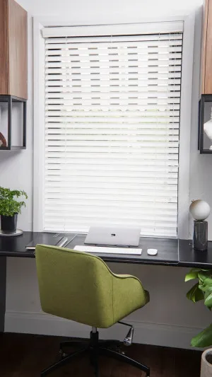 Timber Venetian Blinds - White Basswood by Wynstan, a Blinds for sale on Style Sourcebook