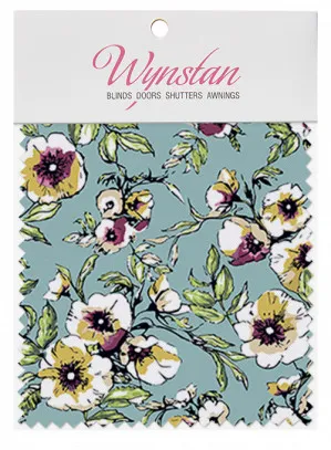 Wynstan Fabric Swatch - Wildflower Juniper by Wynstan, a Blinds for sale on Style Sourcebook