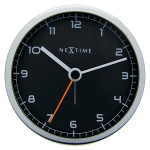 Nextime Company Metal Table Alarm Clock, 9cm, Silver / Black by NexTime, a Clocks for sale on Style Sourcebook