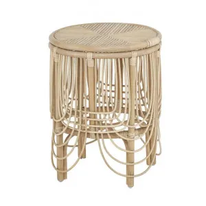 Belize Rattan Round Side Table by Amalfi, a Side Table for sale on Style Sourcebook