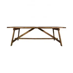 Sarah Reclaimed Elm Timber Trestle Dining Table, 240cm by French Country Collection, a Dining Tables for sale on Style Sourcebook