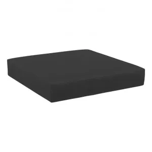 Siesta Mykonos Lounge Seat Cushion, Black by Siesta, a Cushions, Decorative Pillows for sale on Style Sourcebook