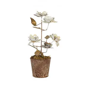 Gracious Objet Des Fleur Iron Flower in Pot by Provencal Treasures, a Plants for sale on Style Sourcebook