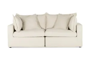 Haven Coastal 3 Seat Sofa, White Fabric, by Lounge Lovers by Lounge Lovers, a Sofas for sale on Style Sourcebook