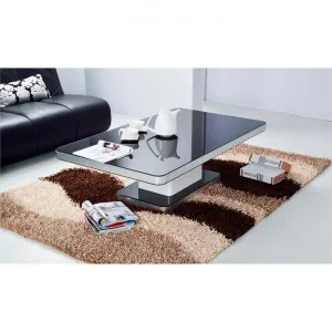 Iphone Glass Topped Metal Coffee Table, 120cm by HOMESTAR, a Coffee Table for sale on Style Sourcebook