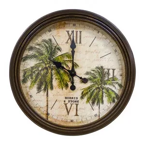 Norris & Stone Caicos Island Round Wall Clock, 50cm by Searles, a Clocks for sale on Style Sourcebook
