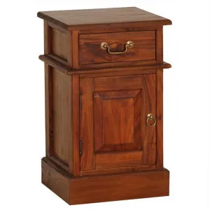 Tasmania Mahogany Timber Bedside Table, Left, Light Pecan by Centrum Furniture, a Bedside Tables for sale on Style Sourcebook