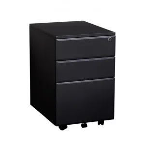 Summit Metal 2 Drawer & File Combo Mobile Pedestal, Black by YS Design, a Filing Cabinets for sale on Style Sourcebook