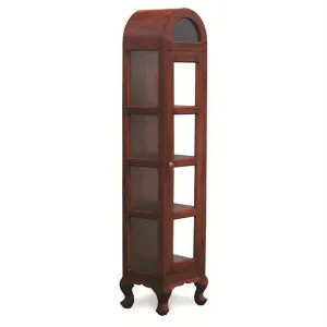 Gaidar Mahogany Timber Single Door Display Cabinet, Large, Mahogany by Centrum Furniture, a Cabinets, Chests for sale on Style Sourcebook