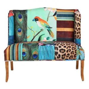 European Designed Bird Pattern Love Seat by Philuxe Home, a Sofas for sale on Style Sourcebook