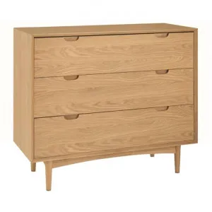 Resvol Wooden 3 Drawer Chest, Oak by Conception Living, a Dressers & Chests of Drawers for sale on Style Sourcebook