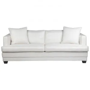 Darling Fabric 3 Seater Sofa, Off White by Cozy Lighting & Living, a Sofas for sale on Style Sourcebook