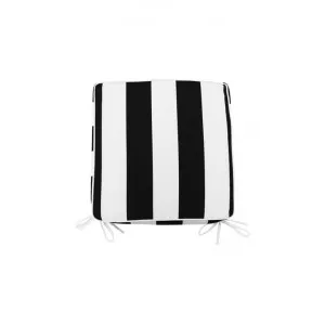 Minell Stripe Outdoor Seat Pad, Black by NF Living, a Cushions, Decorative Pillows for sale on Style Sourcebook