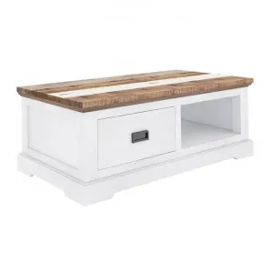 Largo Acacia Timber 2 Drawer Coffee Table, 120cm by Dodicci, a Coffee Table for sale on Style Sourcebook