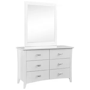 Milson Poplar Timber 6 Drawer Dresser, White by Cosyhut, a Dressers & Chests of Drawers for sale on Style Sourcebook