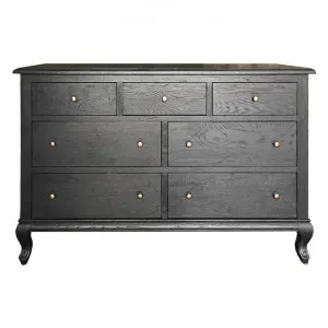 Adele Oak Timber 7 Drawer Dresser, Black Oak by Manoir Chene, a Dressers & Chests of Drawers for sale on Style Sourcebook
