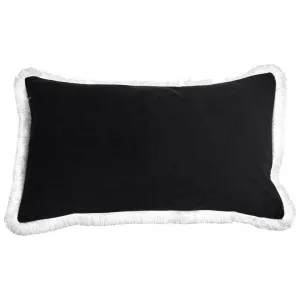 St. Kilda Velvet Lumbar Cushion Cover, Black by COJO Home, a Cushions, Decorative Pillows for sale on Style Sourcebook