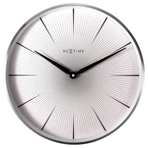 NeXtime 2 Seconds Metal Frame Wall Clock, 40cm, White by NexTime, a Clocks for sale on Style Sourcebook