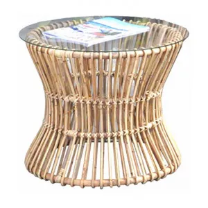 Brades Rattan Round Side Table, Natural by Room and Co., a Side Table for sale on Style Sourcebook