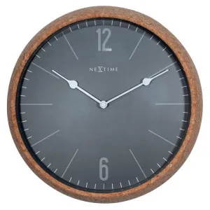 NeXtime Cork Frame Round Wall Clock, 30cm, Grey by NexTime, a Clocks for sale on Style Sourcebook