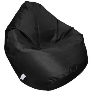 Cayman Fabric Indoor / Outdoor Bean Bag Cover, Black by Mio Lusso, a Bean Bags for sale on Style Sourcebook