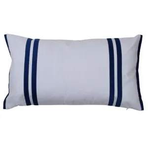 Cottesloe Velvet & Cotton Lumbar Cushion Cover, Navy by COJO Home, a Cushions, Decorative Pillows for sale on Style Sourcebook