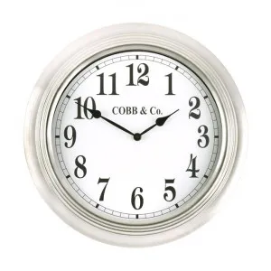 Cobb & Co. Stainless Steel Wall Clock, 38cm by Cobb & Co Clocks, a Clocks for sale on Style Sourcebook