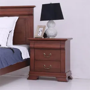 Lucchese African Walnut Timber Bedside Table by Glano, a Bedside Tables for sale on Style Sourcebook