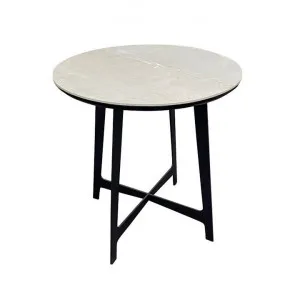 Esme Ceramic Top Round Lamp Table by Ingram Designer, a Side Table for sale on Style Sourcebook
