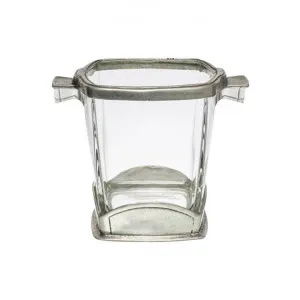 Tudela Glass & Pewter Ice Bucket by French Country Collection, a Barware for sale on Style Sourcebook