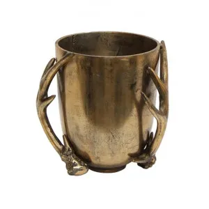 Antler Metal Wine Bucket, Antique Gold by French Country Collection, a Barware for sale on Style Sourcebook