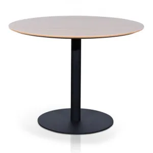 Rozzano Round Office Meeting Table, 100cm, Natural / Black by Conception Living, a Desks for sale on Style Sourcebook
