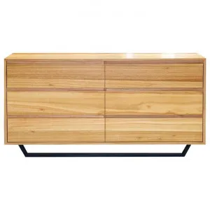 Milsons Blue Gum Timber & Metal 6 Drawer Dresser by Mossel Dalton, a Dressers & Chests of Drawers for sale on Style Sourcebook