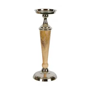 Atlas Mango Wood & Glass Metal Candle Holder, Small by Florabelle, a Candle Holders for sale on Style Sourcebook