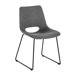 Bernard Fabric Dining Chair - Gunmetal Grey by Interior Secrets - AfterPay Available by Interior Secrets, a Dining Chairs for sale on Style Sourcebook