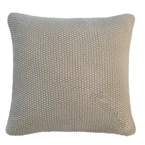 Cotswold Knitted Cushion Pebble - 50cm x 50cm by James Lane, a Cushions, Decorative Pillows for sale on Style Sourcebook