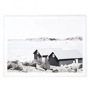 Twin Boathouses Print  - 114cm x 85cm by James Lane, a Prints for sale on Style Sourcebook