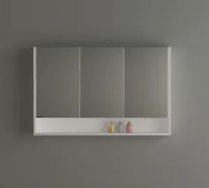 Stora 1200mm Mirrored Shaving Cabinet with Undershelf - White by Cob & Pen, a Shaving Cabinets for sale on Style Sourcebook