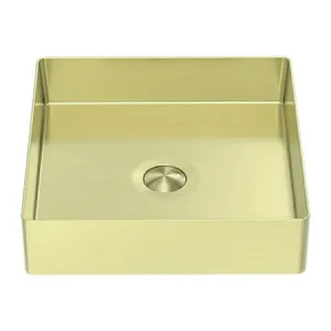 Nero Opal Stainless Steel Basin Square Brushed Gold NRB401sBG by NERO, a Basins for sale on Style Sourcebook