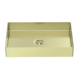 Nero Opal Stainless Steel Basin Rectangular Brushed Gold NRB3555BG by NERO, a Basins for sale on Style Sourcebook