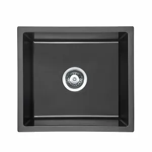 Rokette Single Bowl Top / Undermount Sink, Carbon 450mm x 450mm by Cob & Pen, a Kitchen Sinks for sale on Style Sourcebook
