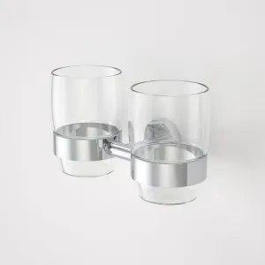 Caroma Cosmo Metal Double Tumbler Holder Chrome by Caroma, a Bath Accessory Sets for sale on Style Sourcebook
