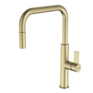 Caroma Urbane II Pull Out Sink Mixer - Brushed Brass by Caroma, a Kitchen Taps & Mixers for sale on Style Sourcebook