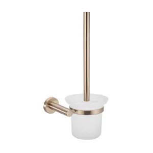 Meir Round Toilet Brush and Holder Champagne by Meir, a Toilet Brushes & Sets for sale on Style Sourcebook
